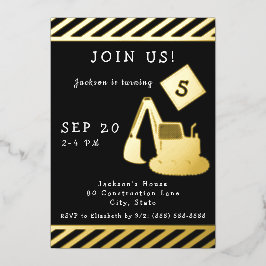 Födelsedagsfest för konstruktion av Boy Guld