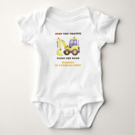 Födelsedagsfest för konstruktionsbil gravemaskin t shirt