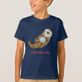 Födelsedagsfest för kute och regnbåge, Otter Scall T Shirt