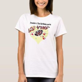Födelsedagsfest för Las Vegas kasinotema Tee