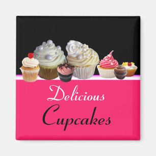 FÖDELSEDAGSFEST FÖR LEDAMÖTER AV MUFFINSAR,svart r Magnet
