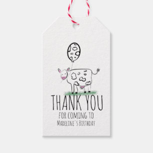 Födelsedagsfest för lustigt husdjur presentetikett