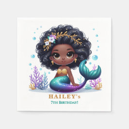 Födelsedagsfest för magisk Sjöjungfru Pappersservett