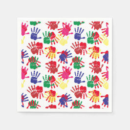 Födelsedagsfest för målning av barn pappersservett