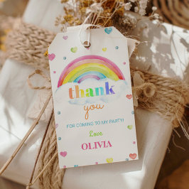 Födelsedagsfest för Märkre av färglös regnbåge, Ta Presentetikett