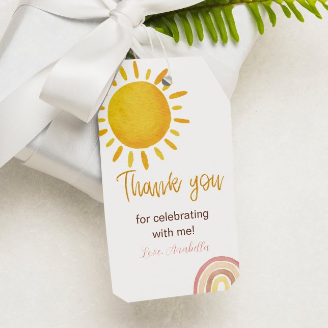 Födelsedagsfest för Märkre av solskineregnbåge, Ta Presentetikett (Skapare uppladdad)