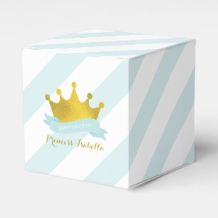 Födelsedagsfest för mint- och guldPrincess Tiara Presentaskar