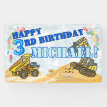 Födelsedagsfest för Modern Boys Construction Kid