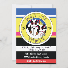 Födelsedagsfest för Mosician-inbjudan Inbjudningar