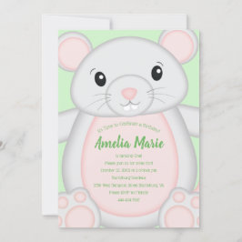 Födelsedagsfest för mus inbjudningar