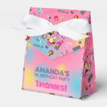 Födelsedagsfest för musikflickor i Retro