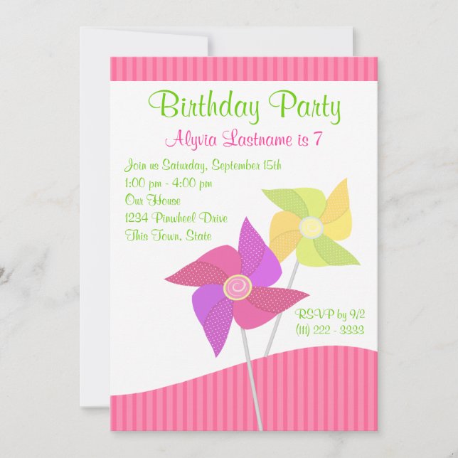 Födelsedagsfest för Pinjul Inbjudningar (Framsida)