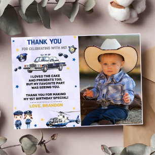 Födelsedagsfest för poliskårens fotopatecken - tac inbjudningar