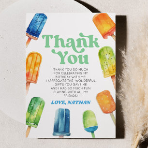 Födelsedagsfest för popup-Orange för återcirkel fö Tack Kort