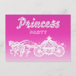 Födelsedagsfest för prinsessan Horses & Carriage Inbjudningar