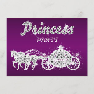 Födelsedagsfest för prinsessan Horses & Carriage Inbjudningar