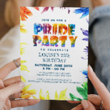 Födelsedagsfest för Rainbow Brev och Backround Pri