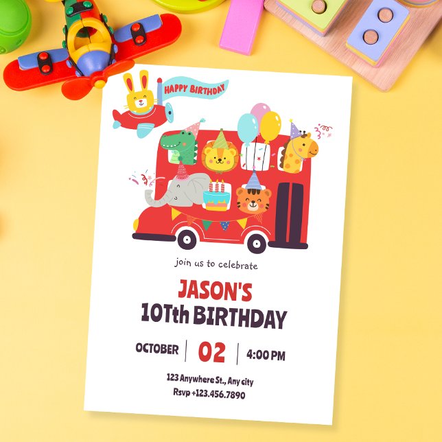 födelsedagsfest för roligt barn inbjudningar (Skapare uppladdad)