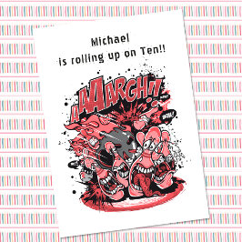 Födelsedagsfest för roligt Bowling Inbjudningar