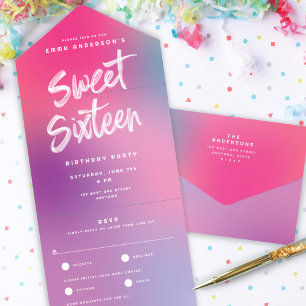 Födelsedagsfest för roligt i färgen Modern Sweet s