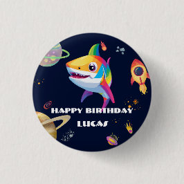 Födelsedagsfest för ruterhaj Galaxy Rocket Knapp
