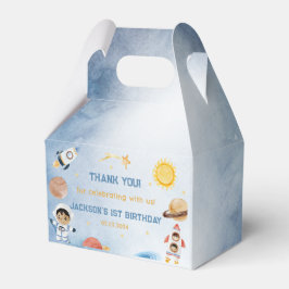 Födelsedagsfest för rymden-planeter och Frakt Presentaskar