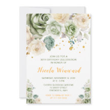 Födelsedagsfest för Sage Grönt och Cream Blommigt