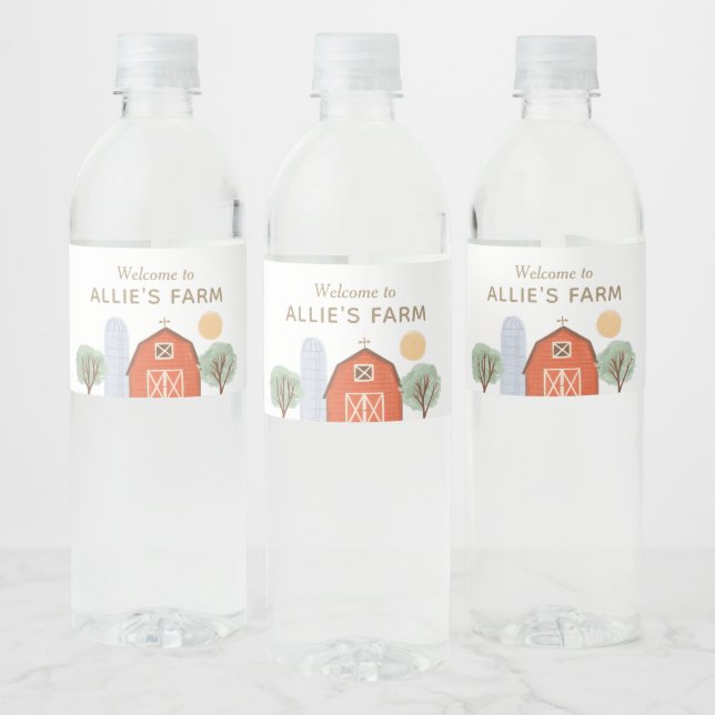 Födelsedagsfest för servergrupp vattenflaskor etikett (Flaskor)