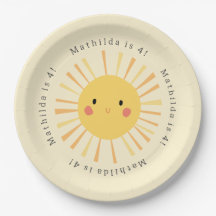 Födelsedagsfest för solskensillustration för gult