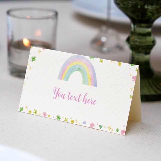 Födelsedagsfest för St. Patrick Lucky One Place Ca Placeringskort (Skapare uppladdad)