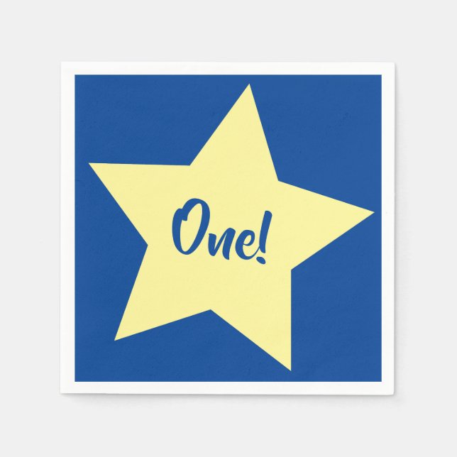 Födelsedagsfest för Stjärna Barn Pappersservett (Framsidan)