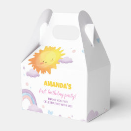 Födelsedagsfest för Sunshine Rainbow Favor Box Presentaskar