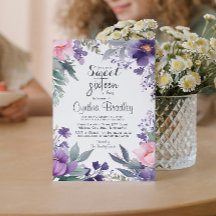 Födelsedagsfest för Sweet sixteen av blommigt