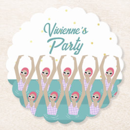 Födelsedagsfest för syntetisk simning av syntetisk underlägg papper