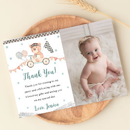 Födelsedagsfest för Tävling-bil - tack för ditt ko Inbjudningar