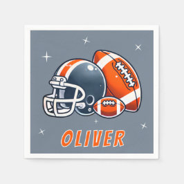 Födelsedagsfest för Tecknaden i fotbollen Boll He Pappersservett