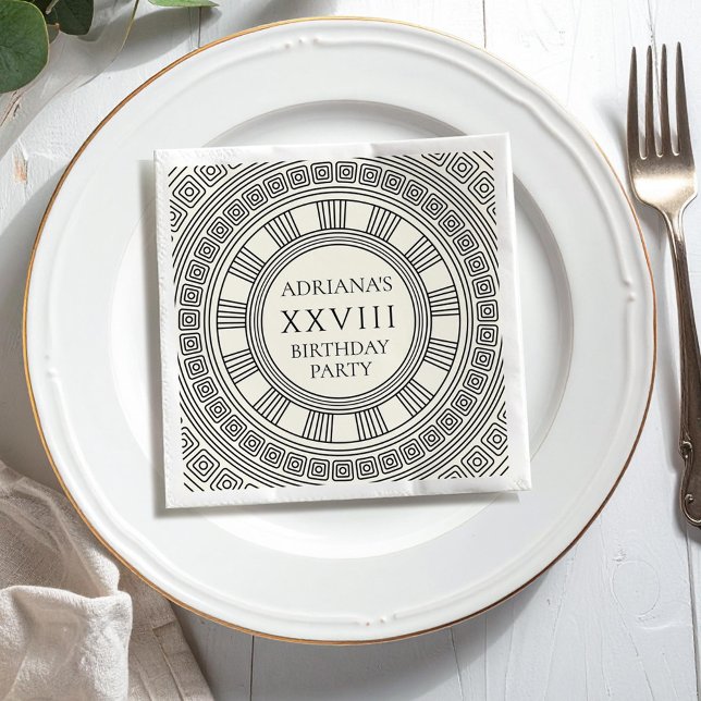 Födelsedagsfest för temat "Ancient Greece" eller R Pappersservett (Skapare uppladdad)