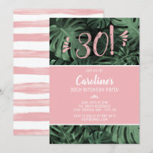 Födelsedagsfest för tropisk Rosa