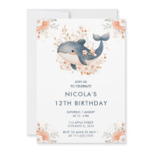 Födelsedagsfest för val av Blommigt