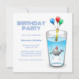 Födelsedagsfest för val inbjudningar