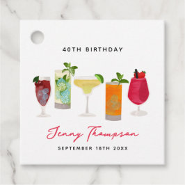 Födelsedagsfest för vattenfärgssvansar i Party Dri Gåvor Etiketter