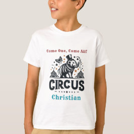 Födelsedagsfest för Vintage av vismisk cirkus T Shirt