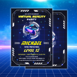 Födelsedagsfest för Virtuell verklighet för barn i Inbjudningar