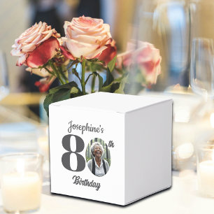 Födelsedagsfest Foto för 80-årsfirande Presentaskar