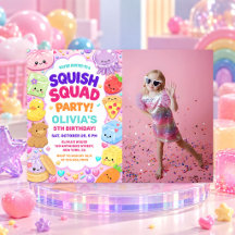 Födelsedagsfest Foto för Regnbåge Squishy Flicka