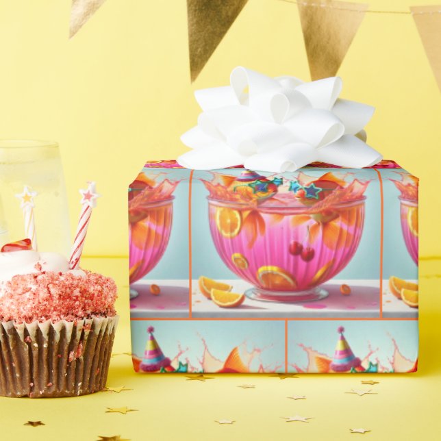 Födelsedagsfest Goldfish in Slå Bowl Presentpapper (Födelsedagsfest)