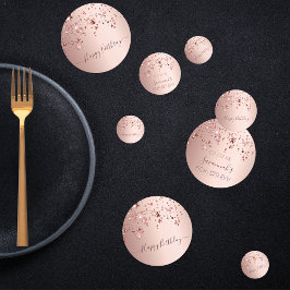 Födelsedagsfest guld rosa stjärnor glam