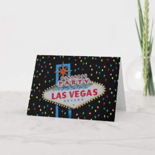 Födelsedagsfest i Fabulous Las Vegas-bubblor Card Kort