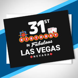 Födelsedagsfest i Las Vegas - 31-årsdag i Vegas Vykort