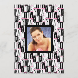 Födelsedagsfest i New York City fotomall Inbjudningar